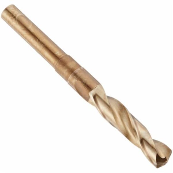 Michigan Drill 303C 1-7/32 Heavy Duty Single End Silver & Deming Drill, 1-7/32 in Drill - Fraction, 1.2188 in Drill - Decimal Inch, 1/2 in Shank, Cobalt