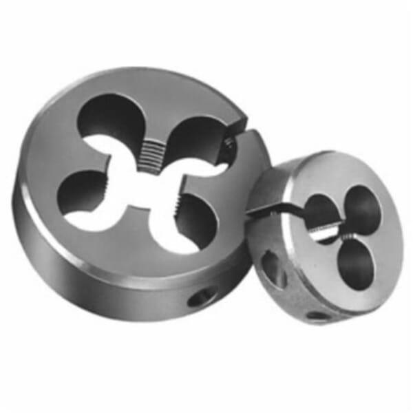 Michigan Drill 753 12-1.75X1.5 Adjustable Round Standard Split Die, M12x1.75 Thread, 1-1/2 in OD Die, HSS