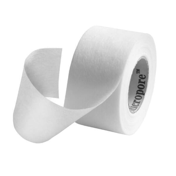 Micropore 7000052483 Latex Free First Aid Tape, 10 yd L x 1/2 in W, White, Paper