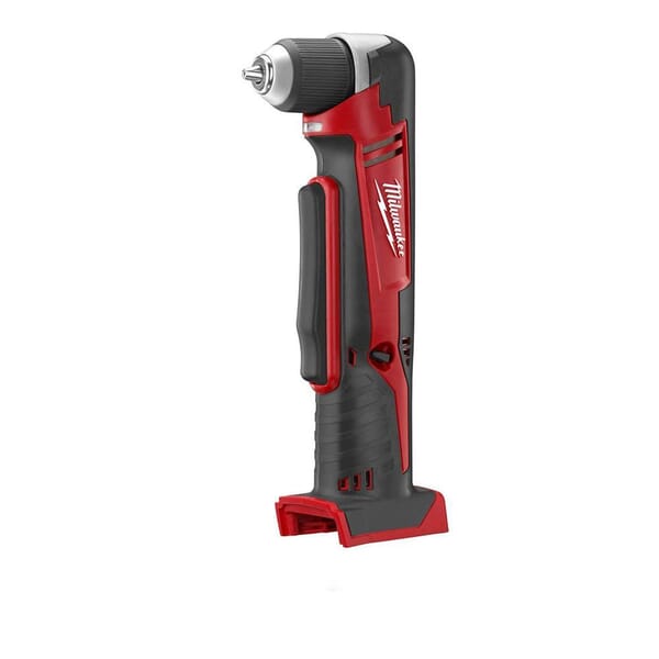 Milwaukee M18 2615-20 Cordless Right Angle Drill, 3/8 in Keyless/Single Sleeve Chuck, 18 VDC, 125 in-lb Torque, 0 to 1500 rpm No-Load, 11 in OAL, Li-Ion Battery