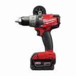 Milwaukee M18 FUEL 2703-22 Cordless Drill/Driver Kit, 1/2 in Chuck, 18 VDC, 0 to 550/0 to 2000 rpm No-Load, 7-1/2 in OAL, Lithium-Ion Battery