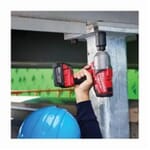 Milwaukee 2762-22 M18 FUEL High Torque Cordless Impact Wrench Kit With Pin Detent, 1/2 in Straight Drive, 1700/2300 bpm, 350 ft-lb (Mode 1), 600 ft-lb (Mode 2) Torque, 18 VDC, 8-3/4 in OAL