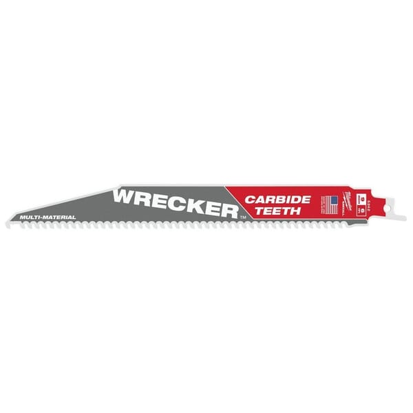 Milwaukee 48-00-5542 WRECKER Multi-Purpose Reciprocating Saw Blade, 9 in L, 6