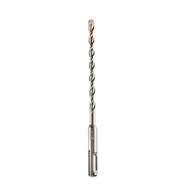Milwaukee M12 48-20-7431 2-Cutter Rotary Hammer Drill Bit, 1/4 in Drill Bit, 25/64 in SDS Plus Shank, 4 in D Cutting, Carbide Cutting Edge, 6 in OAL