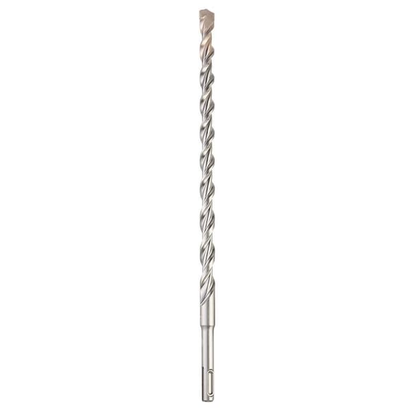 Milwaukee M12 48-20-7454 2-Cutter Single Tip Rotary Hammer Drill Bit, 3/8 in Drill Bit, SDS Plus Shank, 10 in D Cutting, Carbide Cutting Edge, 12 in OAL