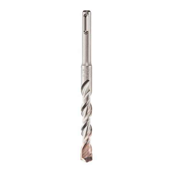 Milwaukee M12 48-20-7471 2-Cutter Single Tip Rotary Hammer Drill Bit, 1/2 in Drill Bit, SDS Plus Shank, 4 in D Cutting, Carbide Cutting Edge, 6 in OAL