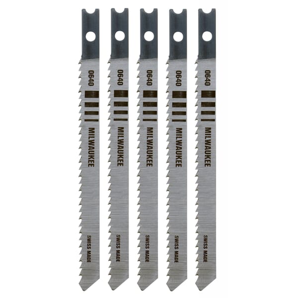 Milwaukee 48-42-0640 Heavy Duty Jig Saw Blade, 4 in L x 9/32 in W, 10 TPI, High Carbon Steel Cutting Edge, High Carbon Steel Body