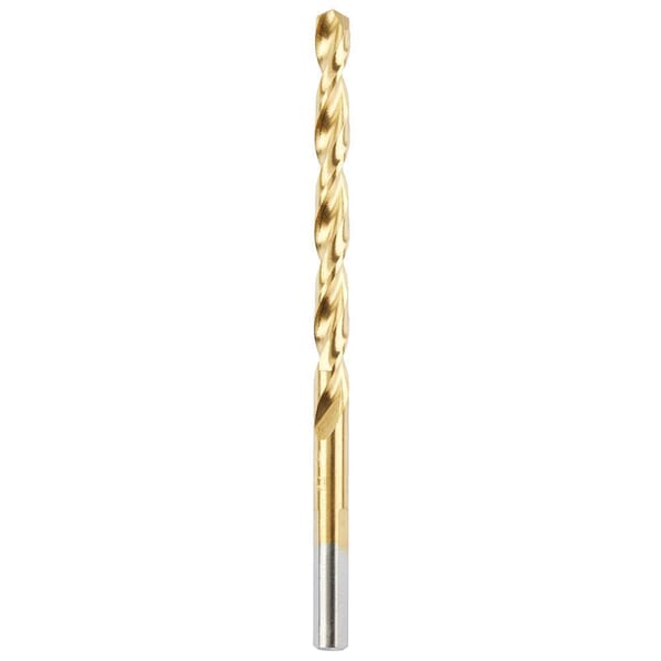 Milwaukee Thunderbolt Secure-Grip 48-89-2210 Jobber Length Drill Bit, 13/64 in Drill - Fraction, 0.2031 in Drill - Decimal Inch, 135 deg Point, Steel, Titanium Coated