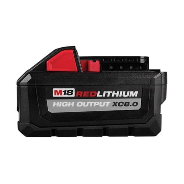 Milwaukee 48-11-1880 Battery, 8 Ah XC Lithium-Ion Battery, 18 V Charge, For Use With M18 Cordless Tools