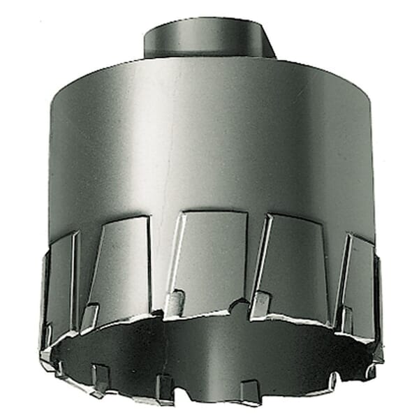 Milwaukee Steel Hawg 49-57-1062 Threaded Hole Annular Cutter, 1-1/16 in Dia Cutter, 2 in D Cutting, Carbide, Uncoated, #3 Morse Taper Shank