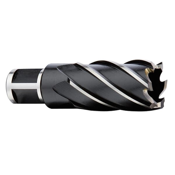 Milwaukee 49-59-2075 Annular Cutter, 3/4 in Dia Cutter, 2 in D Cutting, HSS, Black Oxide, Weld-On Flat Shank