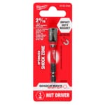 Milwaukee SHOCKWAVE 49-66-4532 Magnetic Nut Driver, 1/4 in Drive, Proprietary Steel