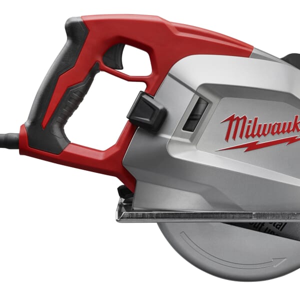Milwaukee 6370-20 Grounded Corded Circular Saw, 8 in Dia Blade, 5/8 in Arbor/Shank, 2-9/16 in at 90 deg Cutting, Right Blade Side