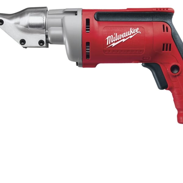 Milwaukee 6852-20 Double Insulated Corded Electric Shear, 18 ga Cold Rolled Steel, 22 ga Stainless Steel Cutting, 0 to 2500 spm, 120 VAC, 12-1/4 in OAL