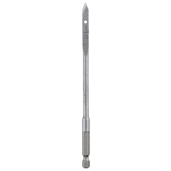 Milwaukee 48-27-0251 Flat Boring Bit, 1/4 in Dia, 6-3/16 in OAL, Flat Flute, 3/16 in Shank
