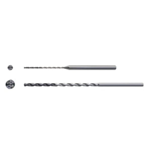 Mitsubishi Materials USA Corp 459743 MWS Jobber Length Drill Bit, #43 Drill - Wire, 0.089 in Drill - Decimal Inch, 145 deg Point, Solid Carbide, PVD Coated