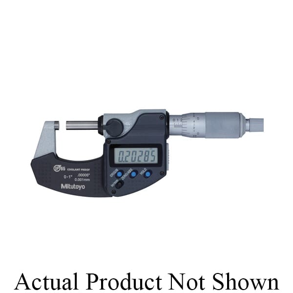 Mitutoyo 293-331-30 Coolant Proof Micrometer, 1 to 2 in Measuring, LCD Display