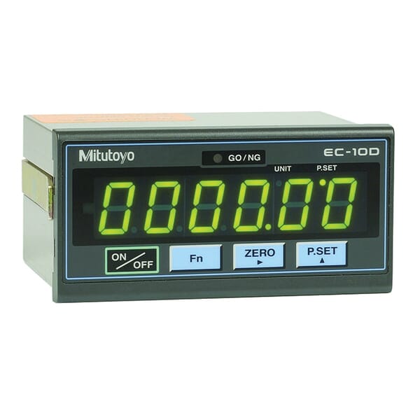 Mitutoyo 542-007A 1-Gage Single Function EC Counter, 6-Digit LED Display