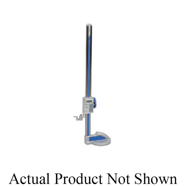 Mitutoyo 570-313 Inch/Metric Digimatic Height Gauge, 0 to 18 in, 0 to 450 mm Measuring, +/-0.002 in Accuracy, 0.0005 in, 0.01 mm Resolution, 181 mm L Base