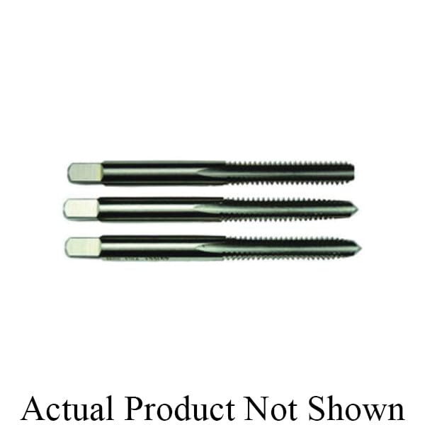 MORSE 33920 2068 Straight Flute Hand Tap Set, Right Hand Cutting, Bottoming/Plug/Taper Chamfer, H3 Thread Limit