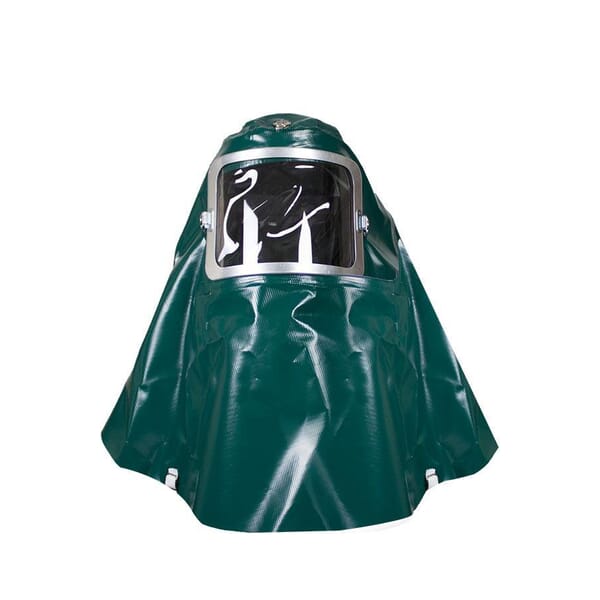 National Safety Apparel H57GV001 Chemical Splash Protection Hood, Universal, Green, PVC, 15 oz Fabric