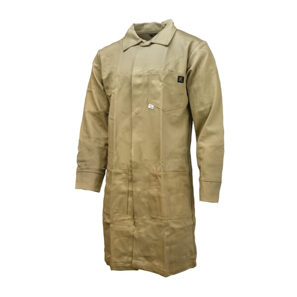 Neese Lab Coat, Khaki, FR Indura Cotton