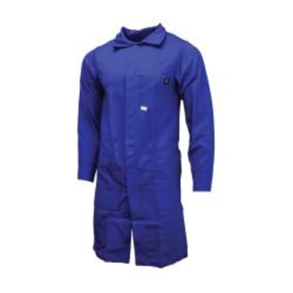 Neese Lab Coat, L, Royal Blue, FR Indura Cotton