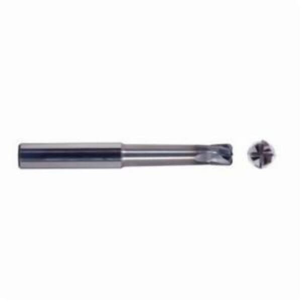 Seco Niagara Cutter 02942334 MZN410R Center Cutting High Feed Single End Stub Length End Mill, 1/2 in Dia Cutter, 0.12 in Corner Radius, 0.12 in Length of Cut, 4 Flutes, 1/2 in Dia Shank, 4 in OAL, AlTiN Coated