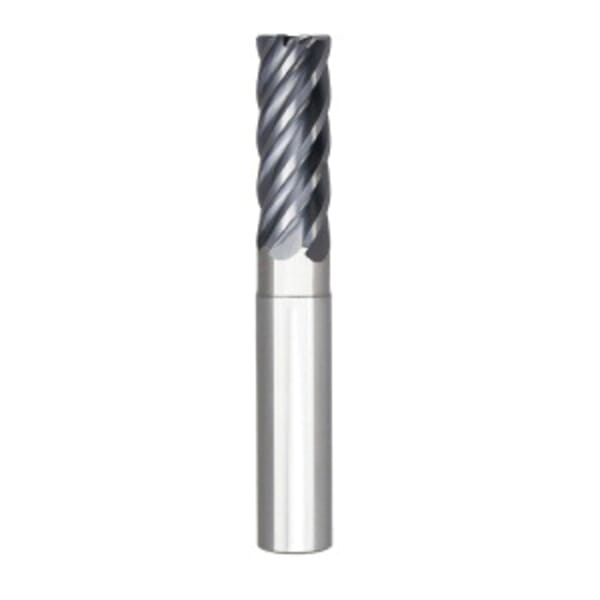 Seco Niagara Cutter 03115959 Elite SN638R Center Cutting High Performance Multi-Flute Short Length Single End End Mill, 1/2 in Dia Cutter, 0.03 in Corner Radius, 1-1/8 in Length of Cut, 6 Flutes, 1/2 in Dia Shank, 4 in OAL, AlTiN Coated
