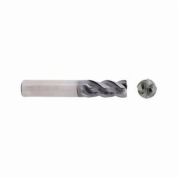 Seco Niagara Cutter Stabilizer HT 17001858 Stabilizer HT STR440 Center Cutting Short Length Single End End Mill, 3/4 in Dia Cutter, 0.09 in Corner Radius, 1-1/2 in Length of Cut, 4 Flutes, 3/4 in Dia Shank, 4 in OAL, AlTiN Coated