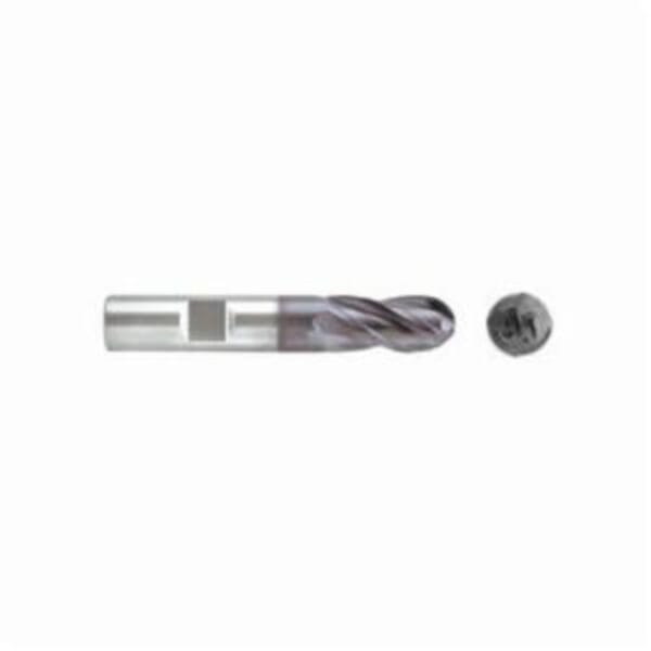 Niagara Cutter Stabilizer HT N57510 STB440 Ball End Center Cutting Short Length Single End End Mill, 1/2 in Dia Cutter, 1 in Length of Cut, 4 Flutes, 1/2 in Dia Shank, 3 in OAL, AlTiN Coated