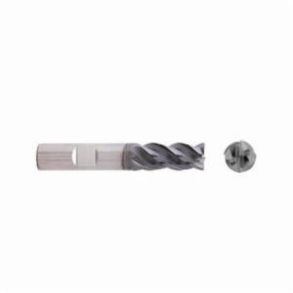 Seco Niagara Cutter 17004140 Stabilizer HT STR440 Center Cutting Short Length Single End End Mill, 1/2 in Dia Cutter, 0.03 in Corner Radius, 1 in Length of Cut, 4 Flutes, 1/2 in Dia Shank, 3 in OAL, AlCrN Coated