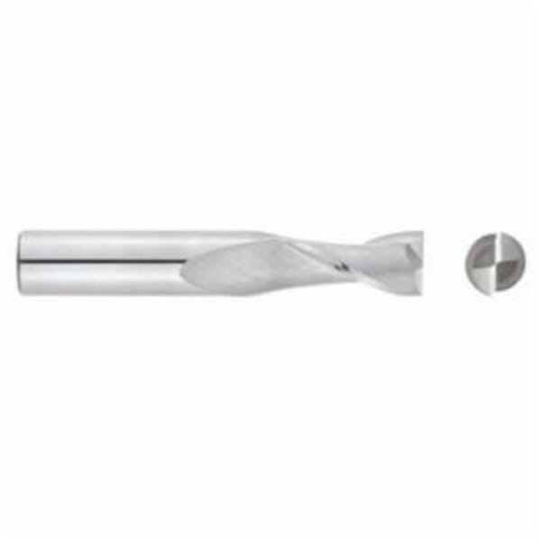 Niagara Cutter N85340 C230 Center Cutting Short Length Single End Square End End Mill, 5/64 in Dia Cutter, 3/16 in Length of Cut, 2 Flutes, 1/8 in Dia Shank, 1-1/2 in OAL, TiAlN Coated