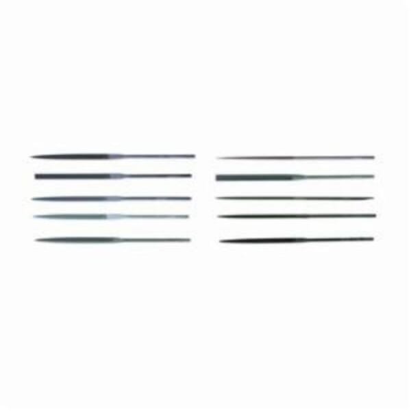 CRESCENT NICHOLSON 37029 Assorted Swiss Pattern Needle File Set, 12 Pieces, Swiss #0 Cut