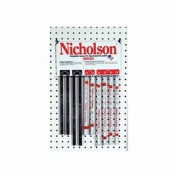 CRESCENT NICHOLSON 63145 Replacement Shatterproof Hacksaw Blade, 1/2 in W Blade x 12 in L Blade, 18 TPI, Solid High Carbon Steel Blade
