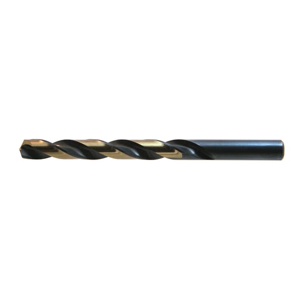 Nitro 400N131 Type B Heavy Duty Jobber Length Drill Bit, 31/64 in Drill - Fraction, 0.4844 in Drill - Decimal Inch, 135 deg Point, HSS, Black/Gold