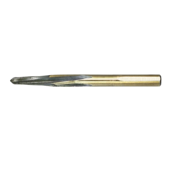Nitro 427N148 4275N Construction Reamer, Imperial, 3/4 in Dia x 6-7/8 in L, 1/2 in Dia Reduced with 3-Flat Shank, Spiral Flute