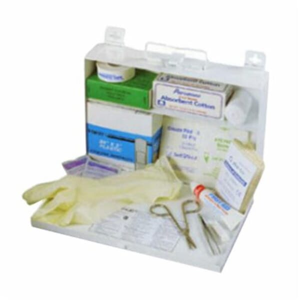 North by Honeywell 340025F Bulk Standard Fill First Aid Kit With Logo, Steel Case, 10-1/2 in H x 7-1/4 in W x 2-1/2 in D