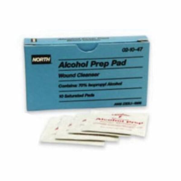 North by Honeywell 021047 AIcohol Prep Pad, 2-1/2 in L x 1 in W