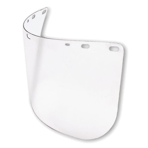 North by Honeywell A8152/40 Faceshield Replacement Visor, Clear, Polycarbonate, 8 in H x 15-1/2 in W x 3/64 in THK Visor, For Use With Headgears and Brackets, Specifications Met: ANSI Z87.1-2010