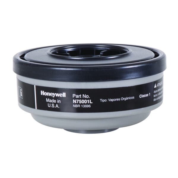 North by Honeywell N75001L Respirator Cartridge, For Use With 5500, RU8500 and 7700 Series Half Mask Respirators, Yellow
