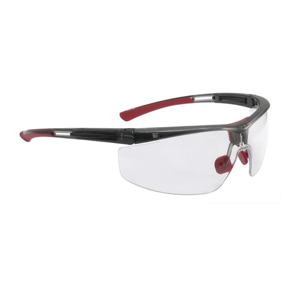 North by Honeywell Adaptec Customized Fit General Purpose Safety Eyewear, 4A/Anti-Fog/Anti-Static/Anti-UV/Scratch-Resistant, Wrap Around/Half-Frame Frame, Translucent Black, Polycarbonate Frame, Polycarbonateens