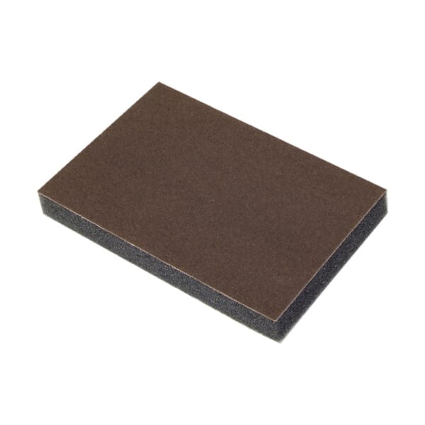 Norton 07660700950 Economy Flexible Sanding Sponge, 4 in L x 3 in W x 1/2 in THK, 100 Grit, Medium Grade