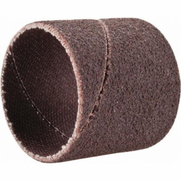 Merit 08834196074 Coated Spiral Band, 1 in Dia x 1 in L, 80 Grit, Coarse Grade, Aluminum Oxide Abrasive
