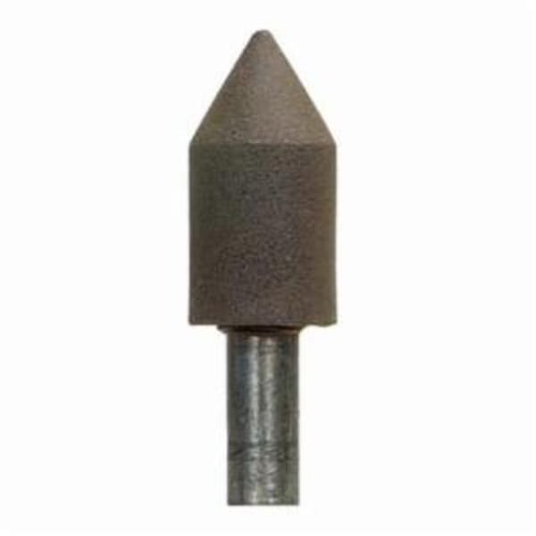 Norton Center Lap 61463622926 Mounted Point, 1 in Dia x 2 in L Head, 1/2 in Dia Shank