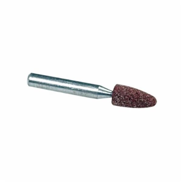 Norton Gemini 61463624419 38A Mounted Point, B52 Pointed Point, 3/8 in Dia x 3/4 in L Head, 1/4 in Dia Shank