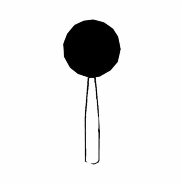 Norton Gemini 61463624470 38A Mounted Point, B122 Ball Point, 3/8 in Dia x 3/8 in L Head, 1/8 in Dia Shank