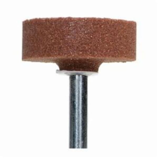 Norton Gemini 61463624585 38A Mounted Point, W236 Cylindrical Point, 1-1/2 in Dia x 1/2 in L Head, 1/4 in Dia Shank