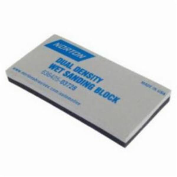 Norton 63642503728 Dual Density Waterproof Wet Sanding Block With Grabbing Power, 9 in L x 5-1/2 in W