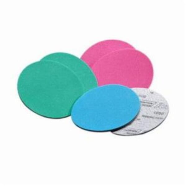 Norton Ice 63642506020 Q255 Hook and Loop Disc, 3 in Dia, P3000 Grit, Ultra Fine Grade, Aluminum Oxide Abrasive, Foam Backing